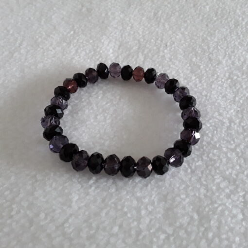 Armband Glas "Aubergine"