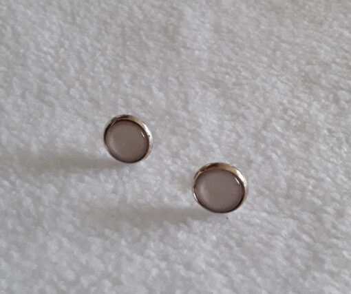Ohrring Stecker klein "Beige"