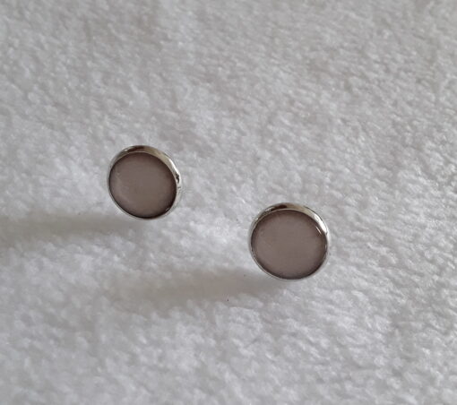 Ohrring Stecker  "Beige"