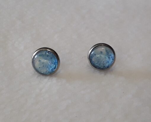 Ohrring Stecker klein "Blümchen blau"