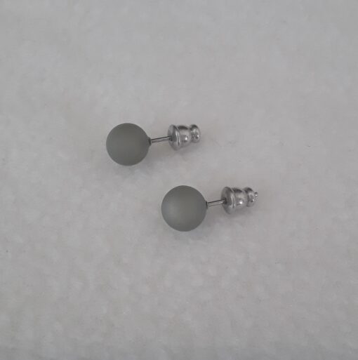Ohrring Stecker "Grau"