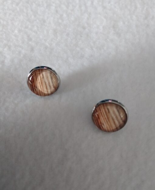 Ohrring Stecker "Holz"