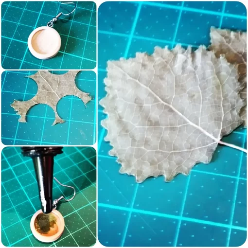 Ohrring Hänger "Blatt" – Bild 3
