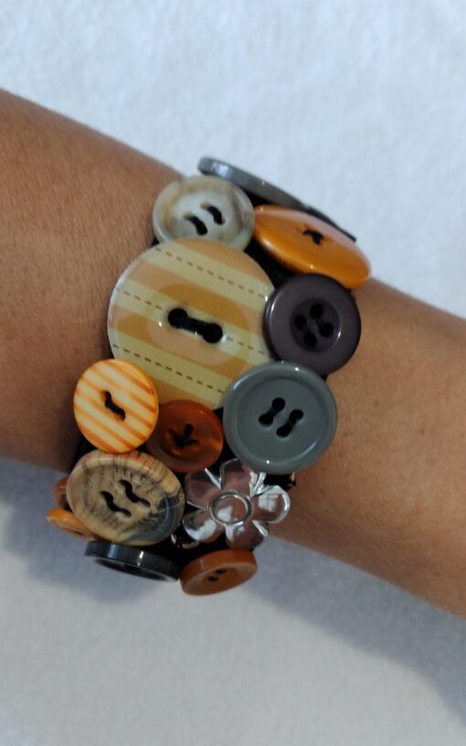 Armband "Knopf orange" – Bild 4