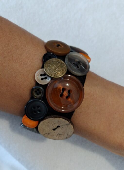 Armband "Knopf orange" – Bild 3