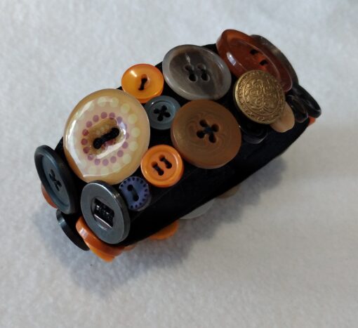 Armband "Knopf orange"