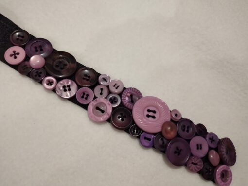Armband "Knopf lila" – Bild 5