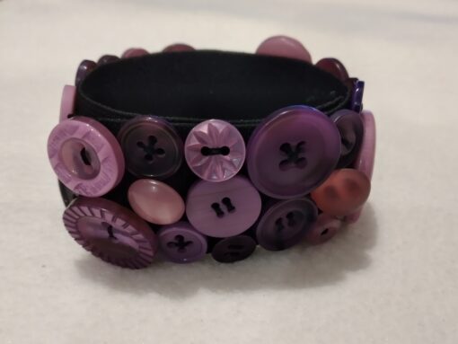 Armband "Knopf lila" – Bild 2