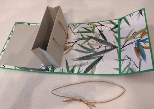 Klappkarte Geldtasche "Bambus" – Bild 3