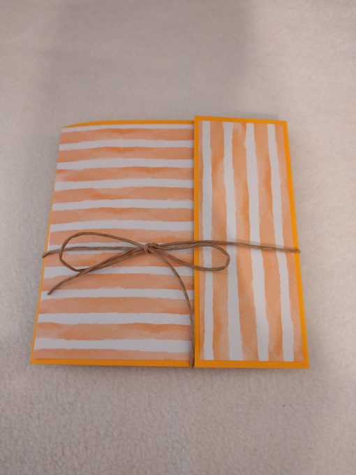 Klappkarte Geldtasche "Orange"