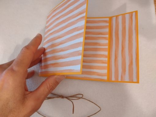 Klappkarte Geldtasche "Orange" – Bild 2