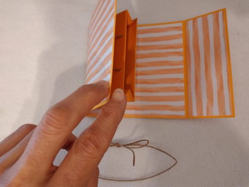 Klappkarte Geldtasche "Orange" – Bild 3