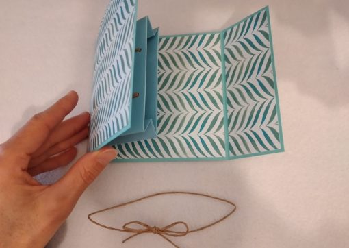 Klappkarte Geldtasche "Blätter" – Bild 2