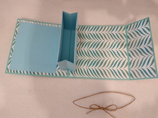 Klappkarte Geldtasche "Blätter" – Bild 4