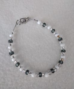 Armband "GrauWeiß"