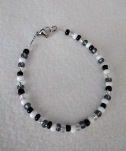 Armband "GrauSchwarz"
